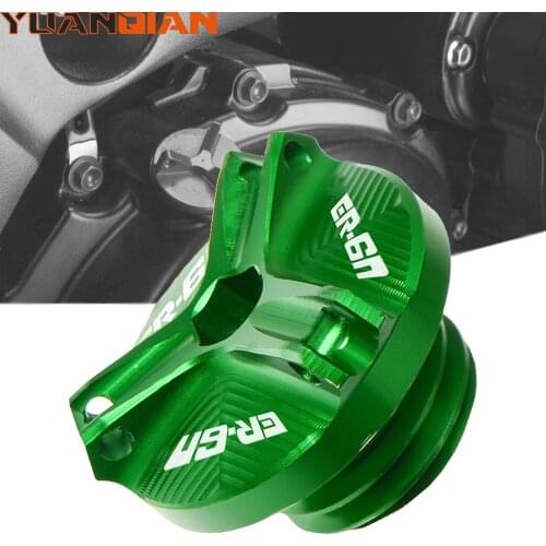 Motorcycle Accessories Engine Oil Filler Cup Plug Cover Screw For KAWASAKI ER6N ER-6N 2005 2006 2007 2008 2009 2004 2003
