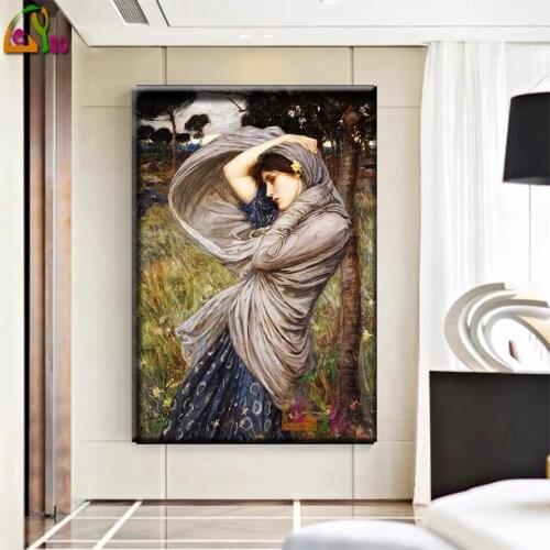 5D DIY Diamond Painting Famous Classical Painting Diamond Embroidery Retro Woman Full Square Round Drill Mosaic Home Decor