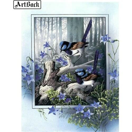 New Full square drill diamond painting bird flower animal landscape icon diy diamond embroidery 3d mosaic cross stitch