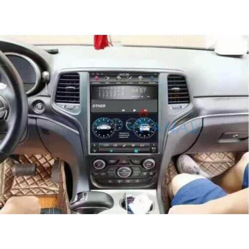 12.1" tesla GPS navi multimedia player head unit tape recorder For jeep grand cherokee 2012-2021 Android 2din Car radio receiver