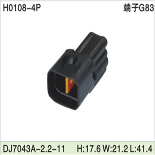 Free shipping 500pcs DJ7043A-2.2-11 4Pin 2.2mm AMP Car Electrical Wire Connectors for VW,BMW,Audi,Toyota,NISSAN AND other