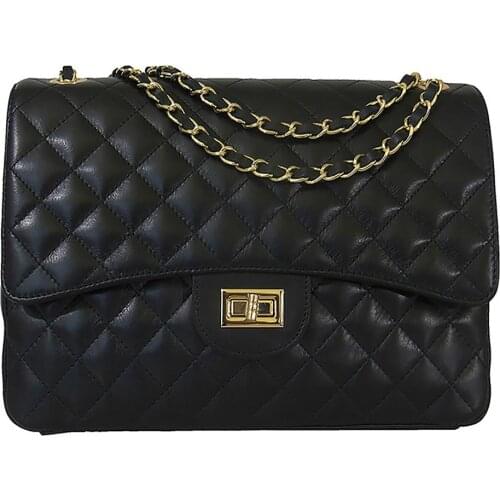 BORSA A TRACOLLA DI PELLE TRAPUNTATA GRANDE 120