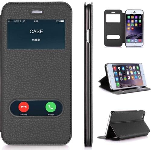 Case For Apple iPhone 6 Plus & iPhone 6S Plus Luxury PU Leather Flip Wallet Case Cover With Kickstand Capa Phone Cases 5.5 inch