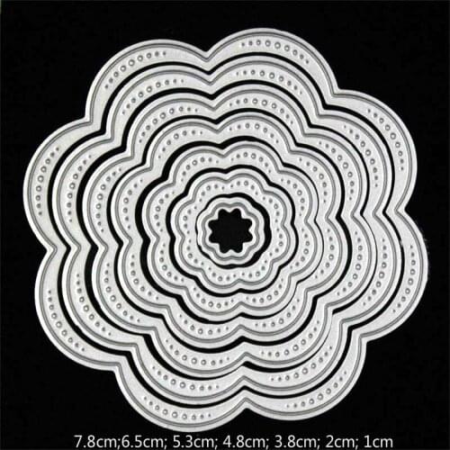 Flower Frames Metal Cutting Dies Stencils for DIY Scrapbooking/photo album Decorative Embossing DIY Paper Card