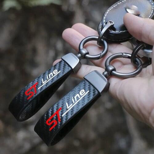 For Ford Focus ST Mondeo STline ST Line Strap Car Accessories Key Chains Keychain Holder Key Ring Lanyard for Keys