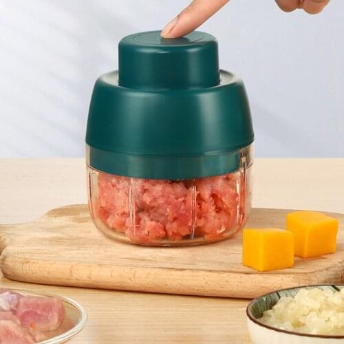 200ML USB Charging Electric Garlic Chopper Sturdy Durable Meat Grinder Mini Vegetable Masher For Food Ginger Crushed Fresh Chili