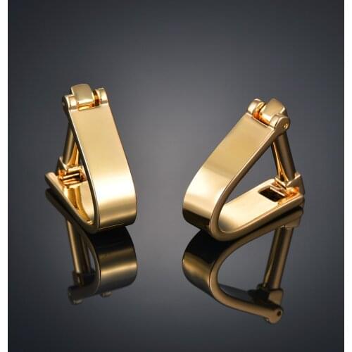 Fashion gold button Cufflinks Charm long sleeve shirt with studs and Cufflinks Cuff Links For Men