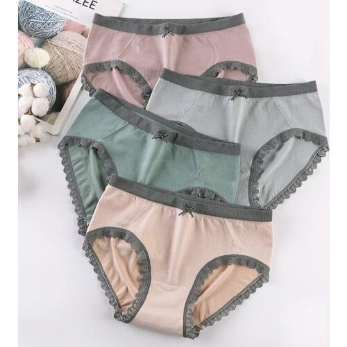 2021 New Panties Women Seamless Panty Invisible Underwear Sexy Lace Low Waist Briefs Lady Cotton Underpants Lingerie Dropshiping