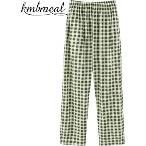 Sleep Wear with Long Cotton Pant for Women Pajama Trousers Bottom Womens Casual Pants Homewear Lounge Outwear Plus Size M-4xl