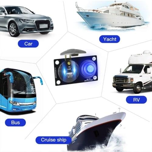 PD Qc 3.0 Fast Charging with Switch Wiring Car Charger with Switch Modified Panel Fast Charging Modified Accessories