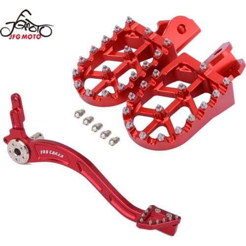 Foot Brake lever Footpeg Footrest Foot Pegs For Honda CRF150F CRF230F CRF 150F 230F 2003-2009 2012-2017