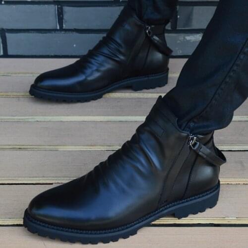 QFFAZ Men's Work Shoes