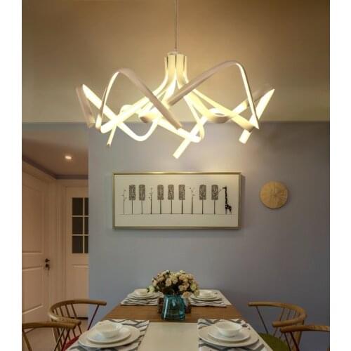 Post-modern led dining room chandelier personalized living room bedroom lighting creative art bar clubhouse chandelier 110-240V