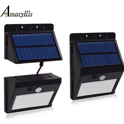 Solar Motion Sensor Solar Light 28 LED Waterproof Outdoor Garden Lamps With Three Modes Separable To Install Super Bright