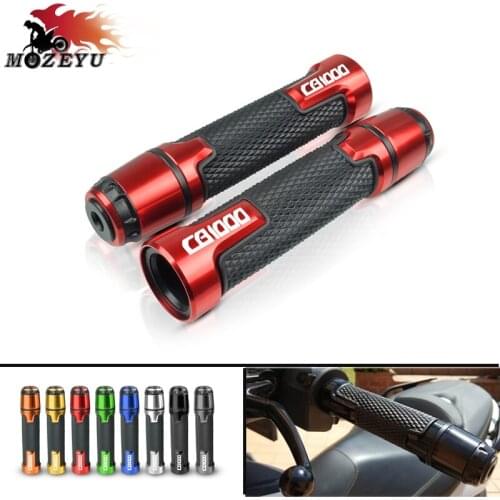 For HONDA CB1000 7/8''22mm CNC Aluminum + plastic Universal Grips Motorcycle cb1000 Handle bar and ends Handlebar Grip CB1000