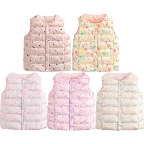 0-3year Baby Toddler Boys Girls Sleeveless Stars Outdoor Vest Waistcoat Outwear Outfits kid winter clothes Windproof vest jacket