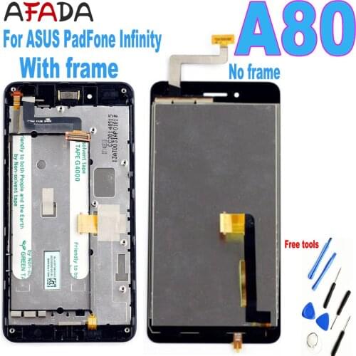 For Asus PadFone 3 Infinity T005 A80 LCD Display Touch Screen Digitizer Assembly with Frame for asus a80 lcd