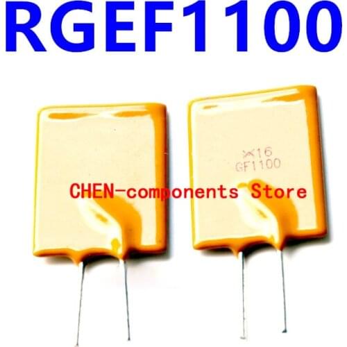10PCS RGEF1100 Self-recovery fuse 11A 16V straight Insert