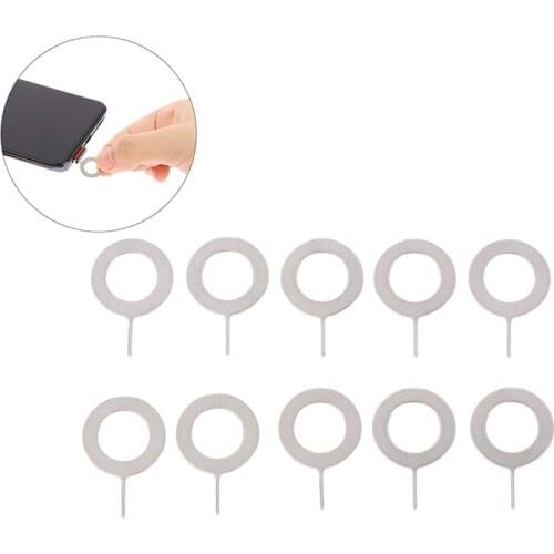 10pcs Universal Sim Card Tray Ejector Eject Pin Key Removal Tool