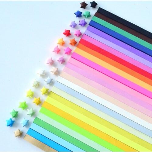 1700pcs mixed colors 1cm width handicraft Origami Paper strips