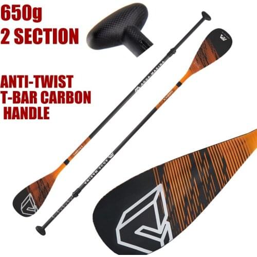 2-PIECE CARBON paddle oar paddle SUP stand up paddle surf board length adjustable extendable 180-220cm T handle accessory boat