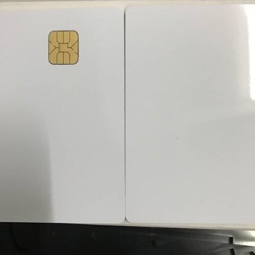 200PCS/Lot Printable Blank Contact PVC Smart IC Card with Sle/FM4428 Chip For Epson/Canon Inkjet Printer