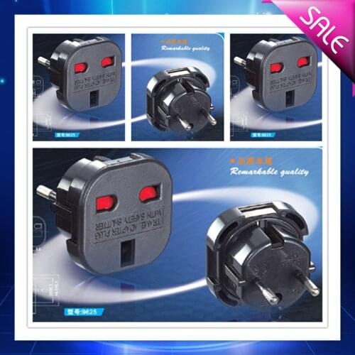 2018 High Quality 2017 Travel UK to EU Europe European Plug AC Power Charger Adapter Converters Socket