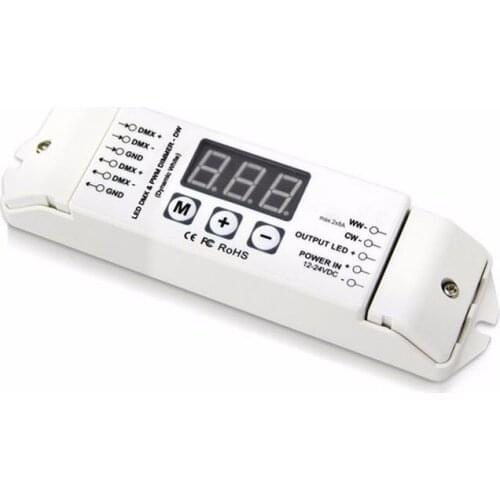 2CH CCT dimmer PWM DMX512 decoder master controller DC12-24V input free shipping