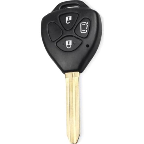 3 button Remote Car Key Shell for T-oyota Corolla RAV4