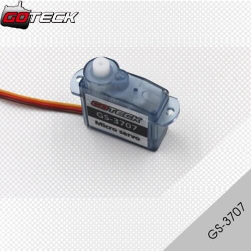 4pcs/lot GOTECK GS-3707 0.5/0.7 kg-cm plastic gear Mini Micro Analog Servo for for Trex Heli Rc Car Truck
