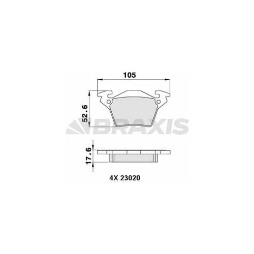 BRAKE BALATASI BACK V-CLASS 638/2 9603 VITO 638 9603 34200220