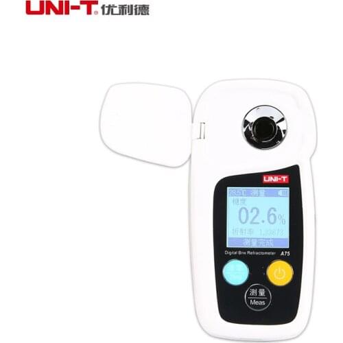UNI-T A75 Digital Sugar Meter Concentration Meter Analytical Instruments Fruit Food Vegetables Solution Sugar Detecting Device