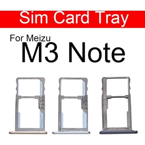 SIM Card Tray Holder Adapters For Meizu M3 Note M681q Micro Sim Reader Card Slot Socket Cell Phone Repair Replacement Parts