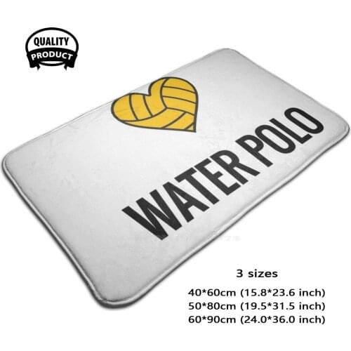 Love Water Door Mat Foot Pad Home Rug Sports Water Ball Player Swimmer Logo Swim Symbol Funny Icon Swimming Pool Water Water
