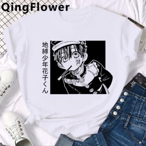 Anime Toilet Bound Hanako Kun summer top tshirt men ulzzang couple clothes harajuku 2021 summer top t-shirt white t shirt