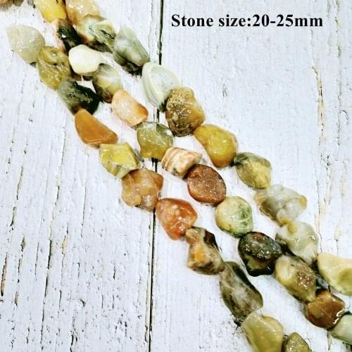 LiiJi Unique Natural Stone Brown Blue Yellow Agates Freeform Shape Loose Beads 15" Strand For Jewelry Making Stock Sale