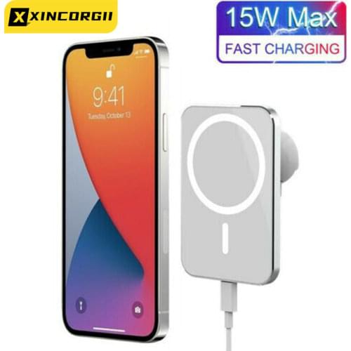 For IPhone 12 Pro Max 15W Fast Car Charger Magnetic Charging Mount Qi Magnet Wireless Charge Car Apple Phone Holder
