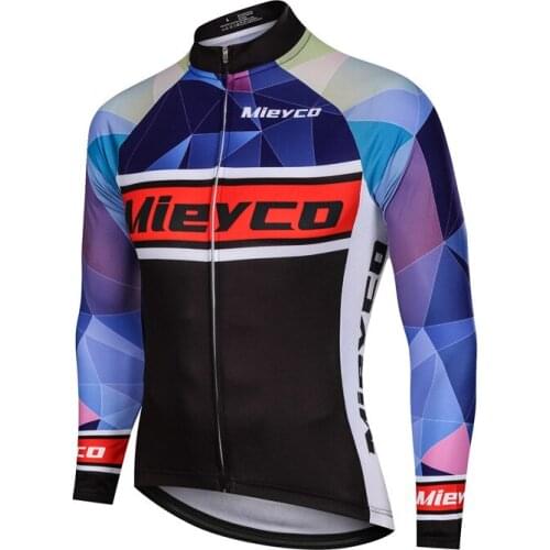 Mieyco Mens Long Sleeve Cycling Jerseys Ciclismo Summer Quick Dry MTB Male Road Bike Clothing Bicycle Maillot Ropa Hombre Tops