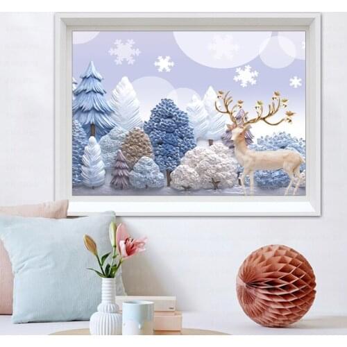 Line To Embroider The Sitting Room Is Contracted And Contemporary Rich Elk European Simple Small Embroidered By Hand