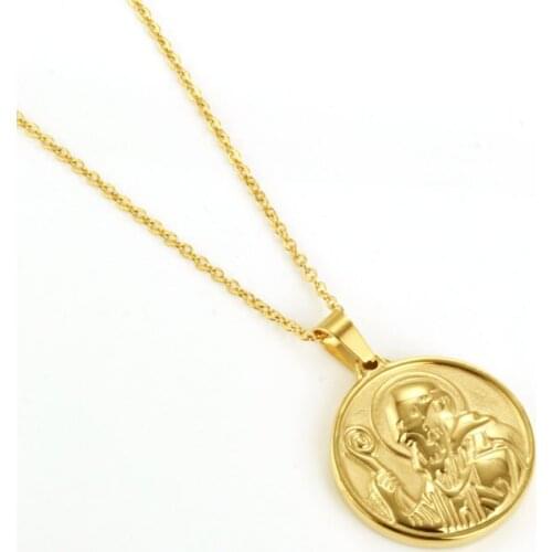 OUFEI Catholic Necklace Women Stainless Steel Jewelry Chains Necklaces & Pendants Fashion Jewelry Accessories Free Shipping