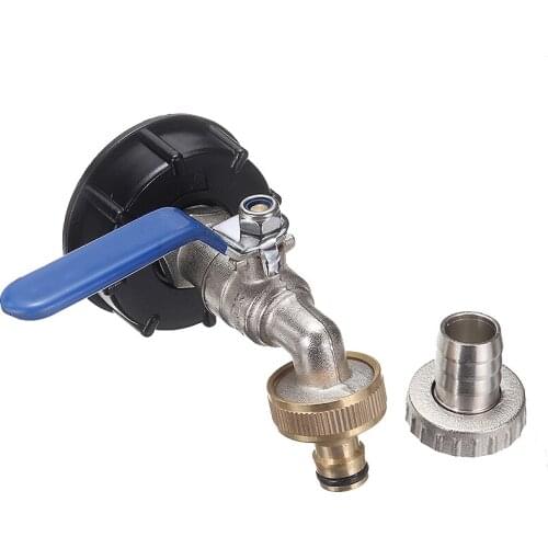 3/4" IBC Outlet Tap Adapter Tank Rainwater Container Fitting Connector For IBC Ton Drums Water Tanks Chemical Drums