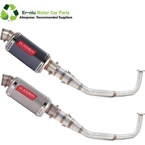 SH150 SH 125 150I Motorcycle Exhaust Mascape Full System Slip-On Middle Link Pipe Muffler For Honda SH125 SH150i SH125i