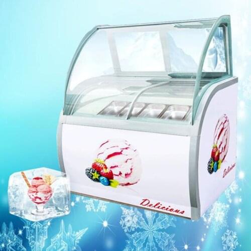 The latest Refrigerator Ice Cream Display Cabinet For Commercial Popsicle Showcase 12 barrels / 14 boxes 220V