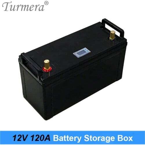 Turmera 12V Battery Storage Box Indicator for 3.2V Lifepo4 Batteries 120Ah Assemble to Solar Panel or Uninterrupted Power Supply