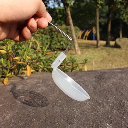 Outdoor Folding Spoon Portable Collapsible Food Grade PP Soup Ladle for Camping Picnic Cooking Cookware Accessories
