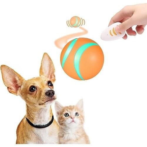 Smart Interactive Cat Toy Ball Colorful LED Self Rotating Ball With Catnip Bell Feather USB Rechargeable Cat Ball Toy