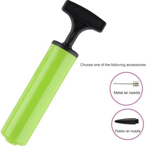 Air pump +Inflating Needle Basketball Soccer Balloons Pump Plastic Swimming Ring Beach Ball Air Inflatable Pump Accessories