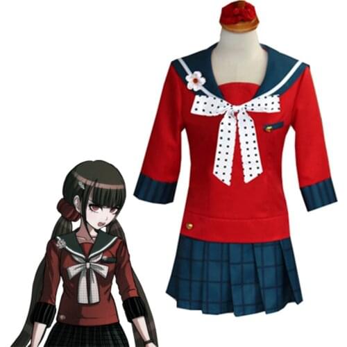 Danganronpa Harukawa Maki Cosplay Costume Sister Loli Halloween Carnival Skirt Funny Wig For Woman