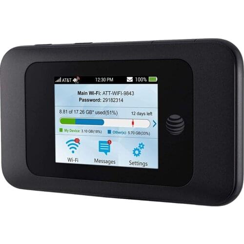 ZTE Velocity 2 AT&T MF985 300Mbps Cat6 Portable 4G LTE Modem Router With Sim Card Slot