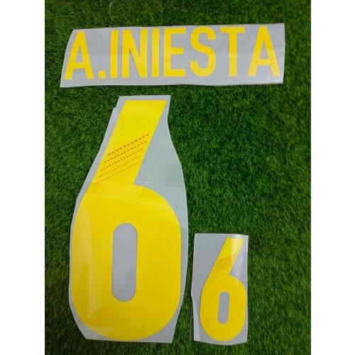 2012 Spain A.iniesta Nameset Xavi Torres David Villa Custom Any Name Number Soccer Patch